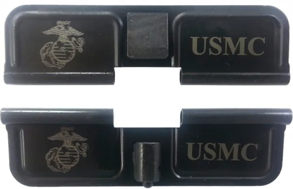 Double Sided EGA USMC AR-15 Laser Engraved Ejection Port Dust Cover AR15_EJECTION_PORT_COVER_EGA_USMC_DOUBLE_SIDED