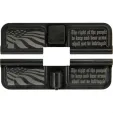 Double Sided 2nd Amendment American Flag AR-15 Laser Engraved Ejection Port Dust Cover