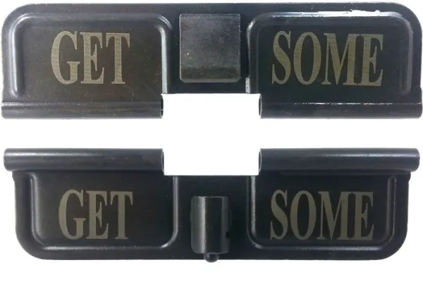 Double Sided Get Some Laser Engraved Ejection Port Dust Cover AR15_EJECTION_PORT_COVER_GET_SOME_DOUBLE_SIDED