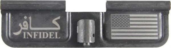 Infidel USA AR-15 Laser Engraved Ejection Port Dust Cover AR15_EJECTION_PORT_COVER_INFIDEL_USA