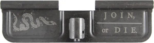 Join Or Die AR-15 Laser Engraved Ejection Port Dust Cover AR15_EJECTION_PORT_COVER_JOIN_OR_DIE