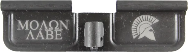Molon Labe - Spartan Helmet AR-15 Laser Engraved Ejection Port Dust Cover AR15_EJECTION_PORT_COVER_MOLON_LABE_SPARTAN