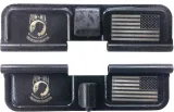 POW MIA and USA Flag AR-15 Laser Engraved Ejection Port Dust Cover