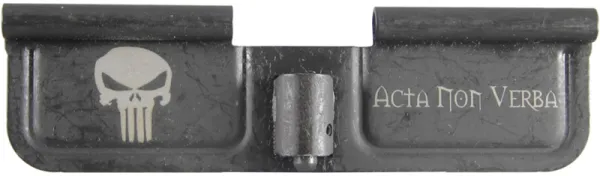 Punisher Acta non Verba AR-15 Laser Engraved Ejection Port Dust Cover AR15_EJECTION_PORT_COVER_PUNISHER_ACTA_NON_VERBA