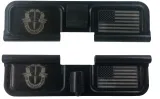 Double Sided Special Forces / USA Flag AR-15 Laser Engraved Ejection Port Dust Cover