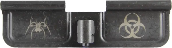 Spider - Biohazard AR-15 Laser Engraved Ejection Port Dust Cover AR15_EJECTION_PORT_COVER_SPIDER_BIOHAZARD