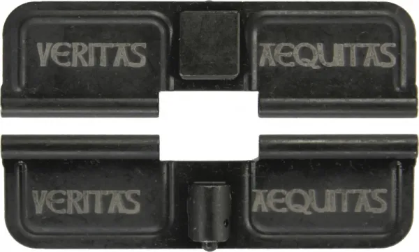 Double Sided Veritas Aequitas AR-15 Laser Engraved Ejection Port Dust Cover AR15_EJECTION_PORT_COVER_VERTITAS_AEQUITAS_DOUBLE_SIDED