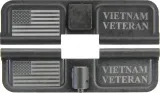 Double Sided Vietnam Veteran / USA Flag AR-15 Laser Engraved Ejection Port Dust Cover