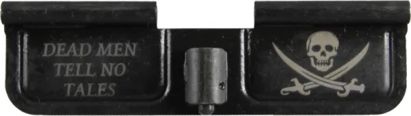 Jolly Roger Dead Men Tell No Tells AR-15 Laser Engraved Ejection Port Dust Cover AR15_EJECTION_PORT_JOLLY_ROGER_DEAD_MEN_TELL_NO_TALES