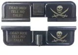 Double Sided Jolly Roger Dead Men Tell No Tells AR-15 Laser Engraved Ejection Port Dust Cover