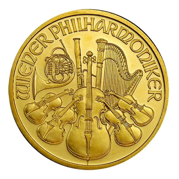 Austrian Philharmonic .9999 Fine Gold 1 oz Coin AUSTRIAN_GOLD_PHILHARMONIC_1_OZ