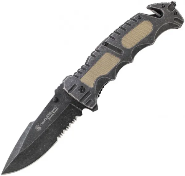 Smith and Wesson Border Guard Ser Dp Liner Lock Knives BG7S