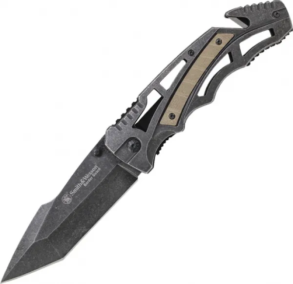 Smith and Wesson Border Guard Tanto Liner Lock Knives BG8T