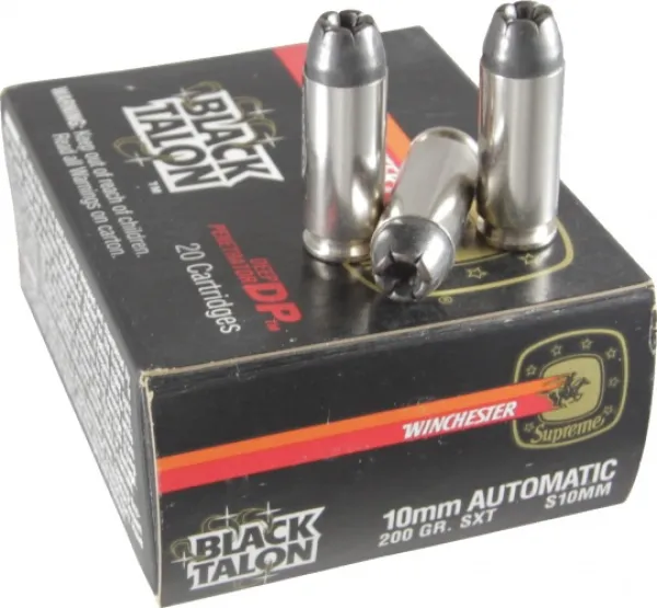 Black Talon 10mm Automatic 200 Gr. SXT Ammo S10MM - 20 Rounds BLACK_TALON_10MM_20_ROUND