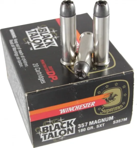 Black Talon 357 Magnum 180 Gr. SXT Ammo S357M - 20 Rounds BLACK_TALON_357CAL_20_ROUND