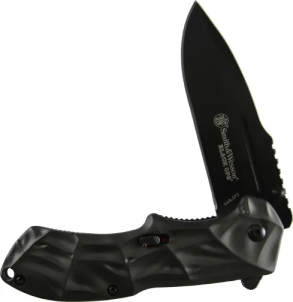 Smith and Wesson 3rd Gen Blk Ops Magic Assit-bl Knives BLOP3