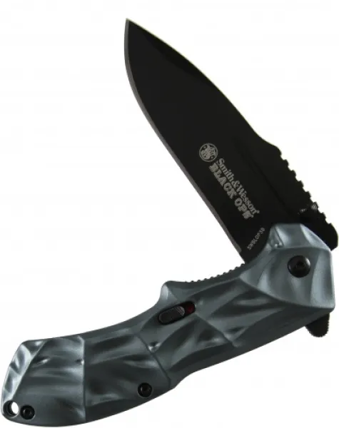 Smith and Wesson Magic Assist Blk Opps Gr -blk Knives BLOP3B