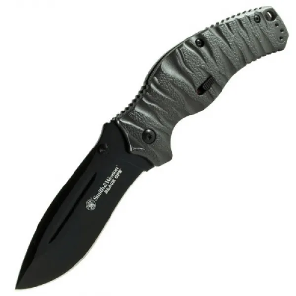 Smith and Wesson Blk Ops Assist Linerlock Black Knives BLOP4B