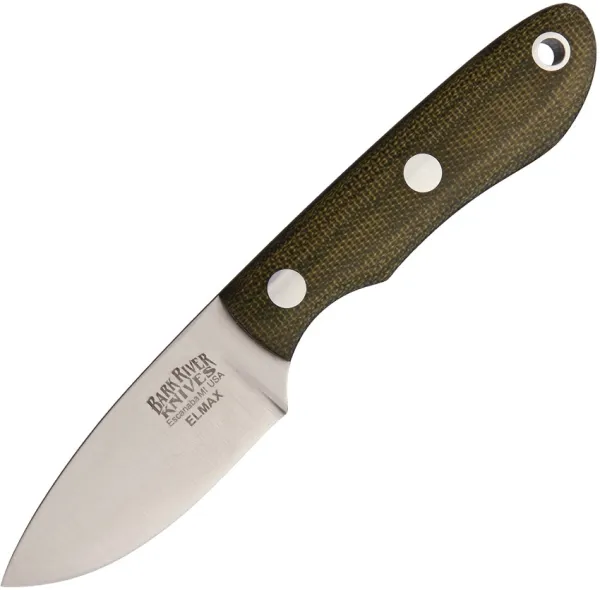 Bark River PSK Elmax Steel Green Canvas knives BA041MGC