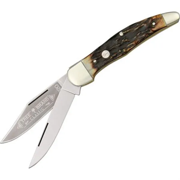 Boker Folding Hunter Stag knives BO112020HH