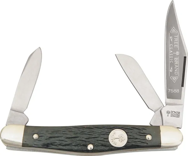 Boker Stockman Green Bone knives BO117588