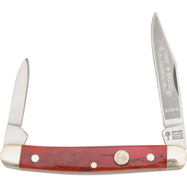 Boker Pen Knife Red Bone knives BO118288SS
