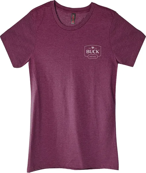 Buck Crew Neck Tee Womens Large knives BU10163