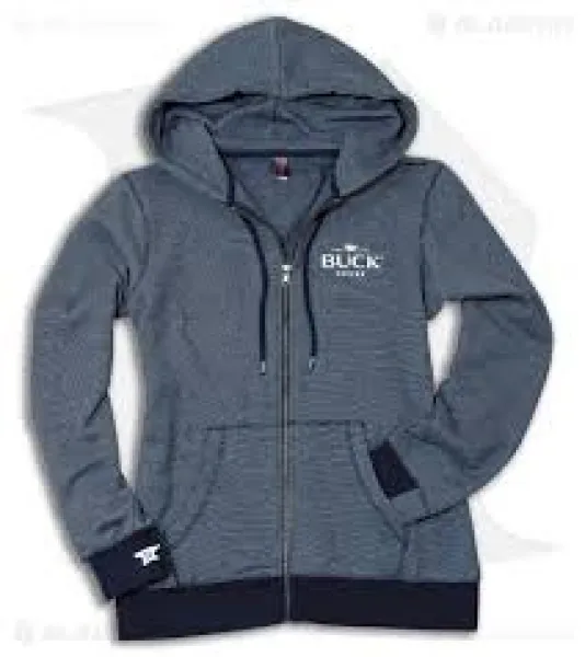 Buck Womens Striped Zip Hoodie L knives BU10721
