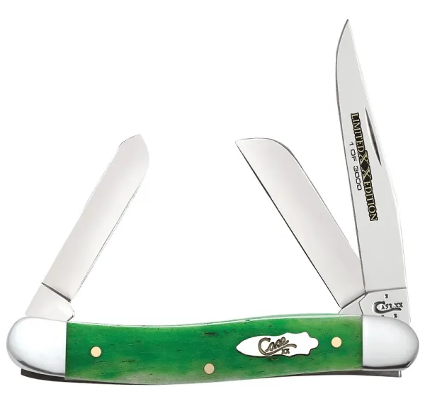 Case Stockman Bright Green Bone CA11767