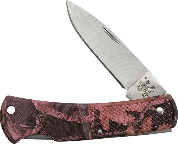 Case Small Lockback Pink Camo CA18300