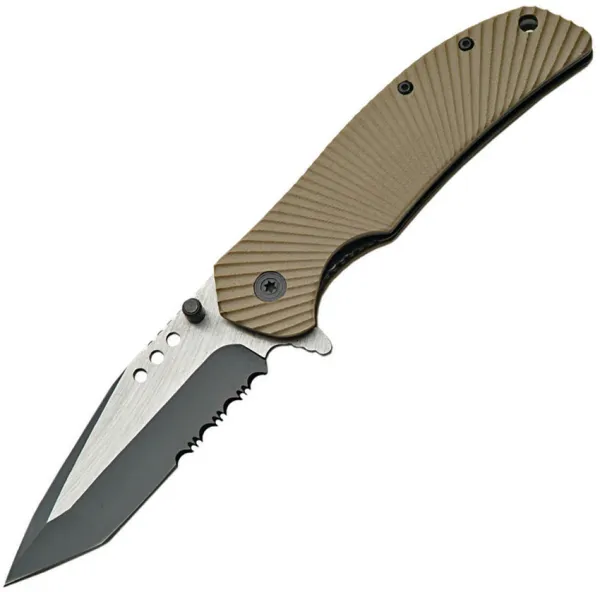  Military Linerlock Tan A-O CN300293DS