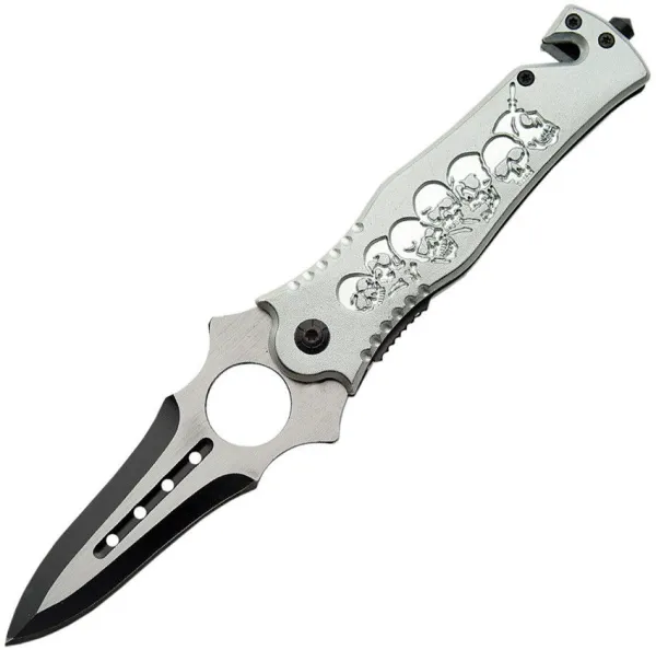  Skull Rescue Linerlock Gray CN300297GY
