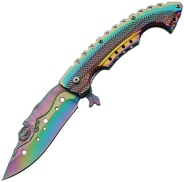 China Made Mermaid Linerlock A-O knives CN300312