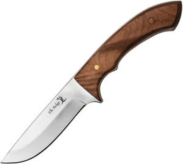 Elk Ridge Fixed Blade Burl Wood knives ER556