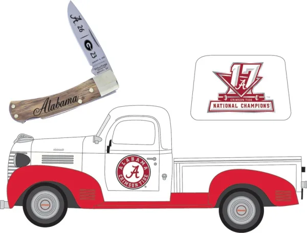 Frost Cutlery Alabama 2017 Champs 41 Pickup knives FAL17PU103
