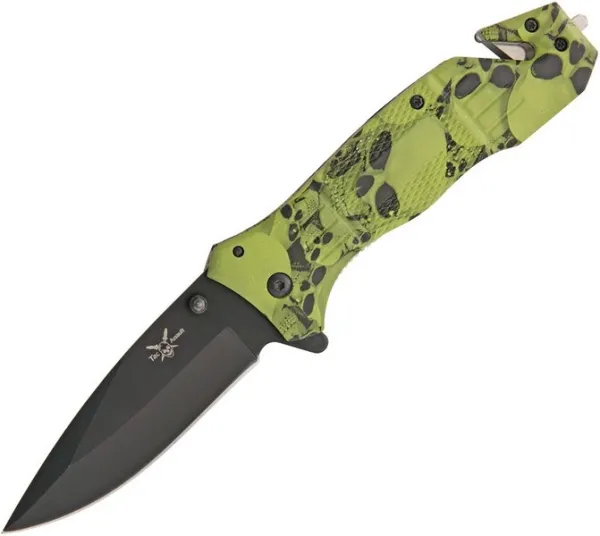 Frost Cutlery Iron Horse Rescue Linerlock A- knives FCPIH016GS
