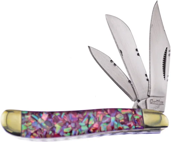 Frost Cutlery Peanut Red Abalone knives FCSW1073ABR