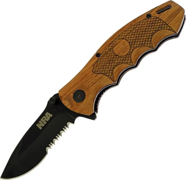 Frost Cutlery NRA Linerlock Wood knives FNRA458
