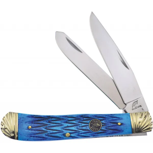 Frost Cutlery Trapper Blue Jig Bone knives FOC108BLJB