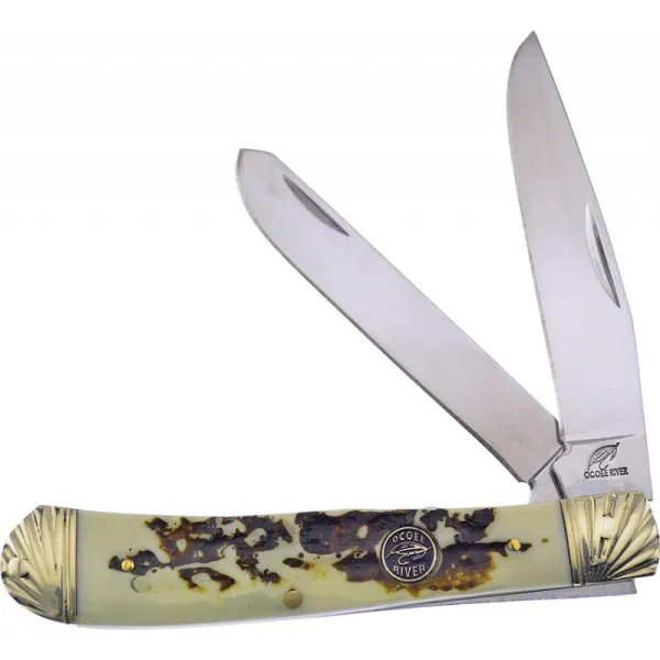 Frost Cutlery Trapper Stag Bone Resin knives FOC108SBR