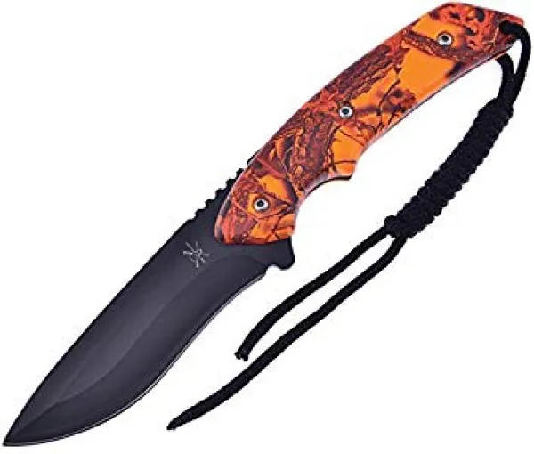 Frost Cutlery Fixed Blade Orange Camo knives FTX022OR