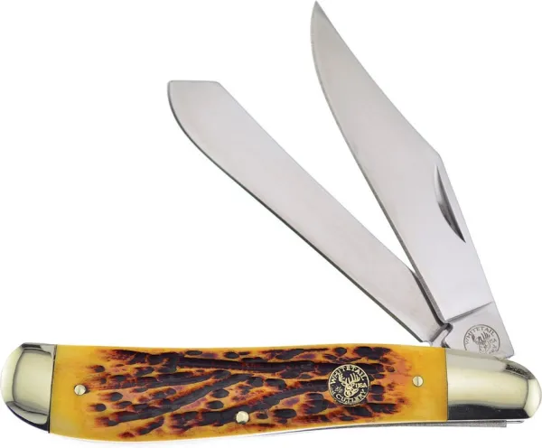 Frost Cutlery Dog Leg Trapper Banana Bone knives FWT602BNJ