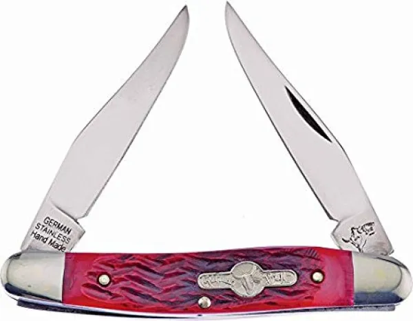 German Bull Muskrat Red Pick Bone knives GB108RPB