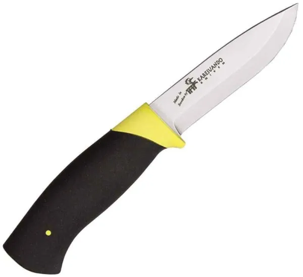 Karesuando Kniven Hunting Knife Black-Yellow KAR3577