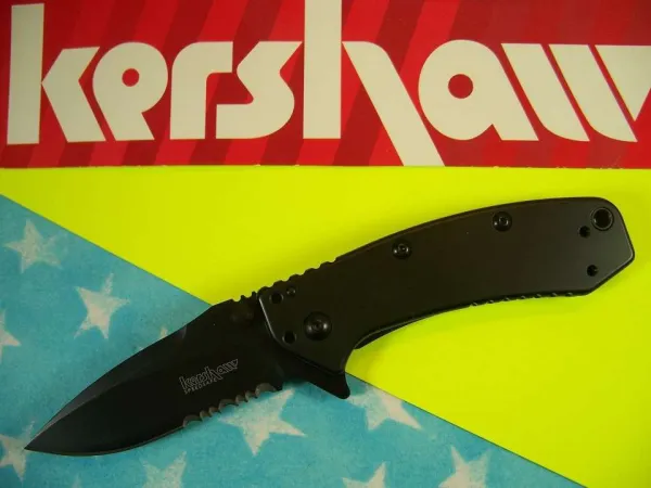 Kershaw Cryo Hinderer Framelock A-O knives KS1555BLKST
