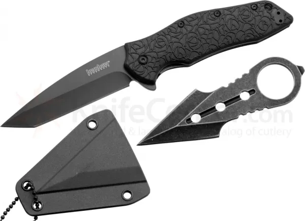  Kuro A-O Neck Knife Combo KS1835TBLKKITX