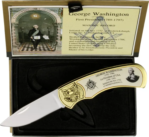 Miscellaneous George Washington Masonic Set knives M4222