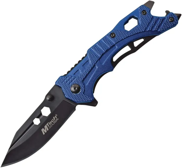 MTech Linerlock A-O Blue knives MTA1058BL