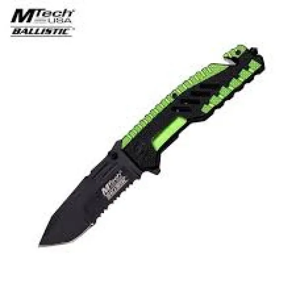 MTech Rescue Linerlock A-O Green knives MTA856GN