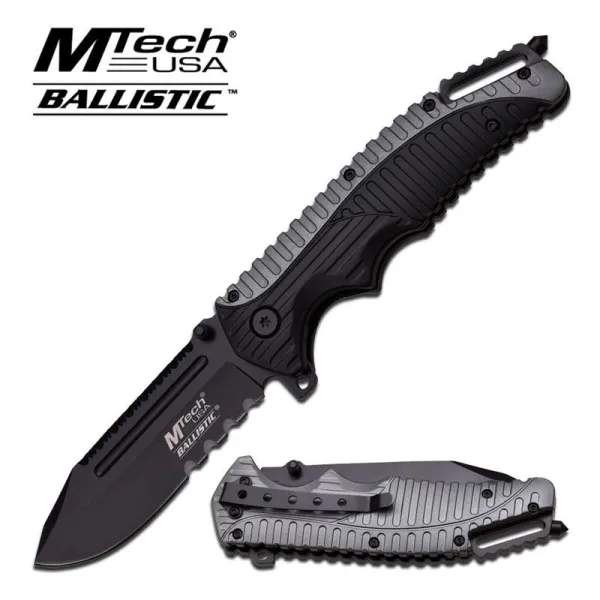 MTech Linerlock A-O Gray-Black knives MTA862BGY